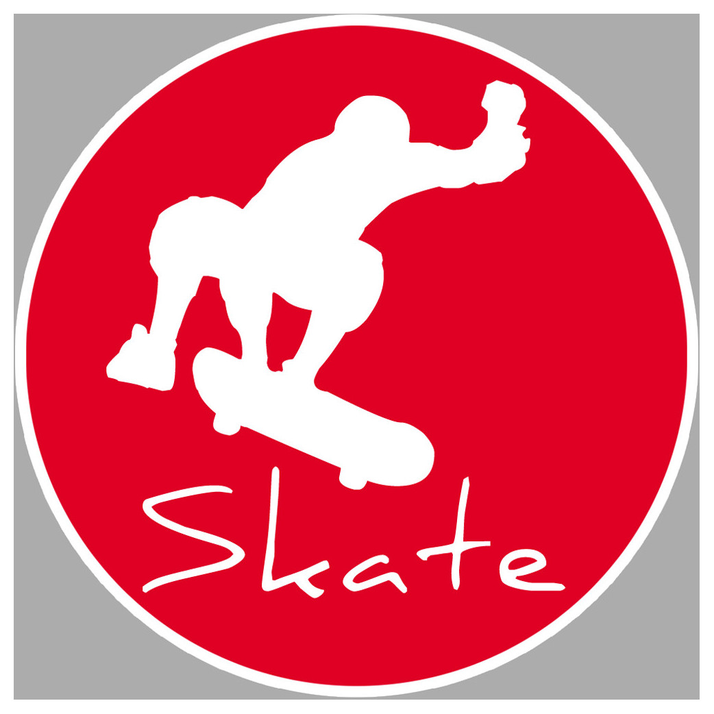 tricks skate - 15cm - Sticker/autocollant