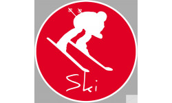 ski - 5cm - Sticker/autocollant