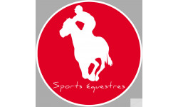 sport équestre - 10cm - Sticker/autocollant