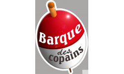 bouchon barque des copains - 20x14cm - Sticker/autocollant