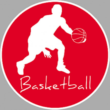 Basketball dribble (5cm) - Sticker/autocollant