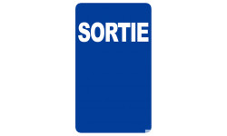 Sortie (25x15cm) - Sticker/autocollant