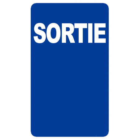 Sortie (25x15cm) - Sticker/autocollant