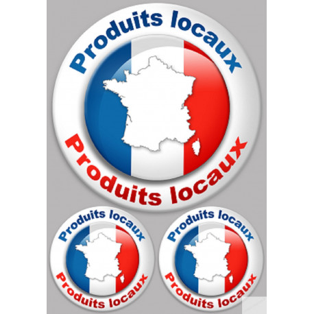 Produits locaux (1 fois 20cm + 2 fois 10cm) - Sticker/autocollant