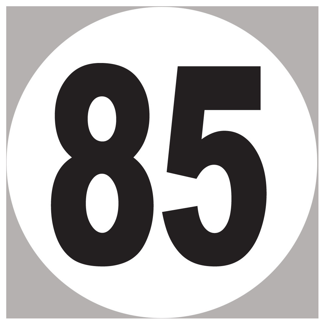 numéro 85 - 15x15cm - Sticker/autocollant