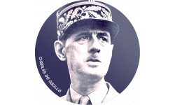 Charles de Gaulle (5x5cm) - Sticker/autocollant