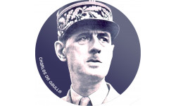 Charles de Gaulle (10x10cm) - Sticker/autocollant