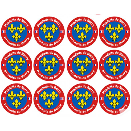 Produits du Berry - 12fois 5cm - Sticker/autocollant