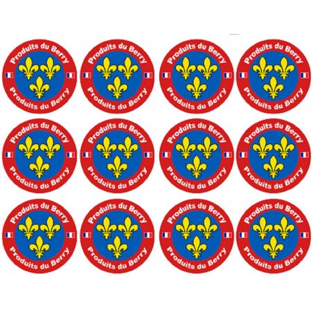 Produits du Berry - 12fois 5cm - Sticker/autocollant