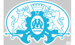 Blason Marseille - 29x19,2cm - Sticker/autocollant