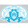 Blason Marseille - 15x10cm - Sticker/autocollant