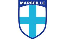 Marseille blason - 20x14.6cm - Sticker/autocollant