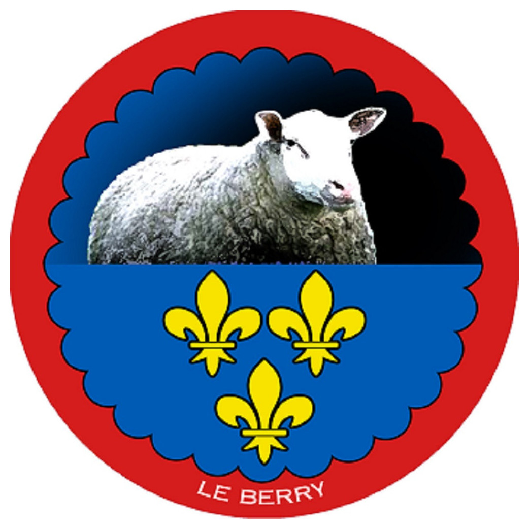 mouton Berrichon - 10 cm - Sticker/autocollant