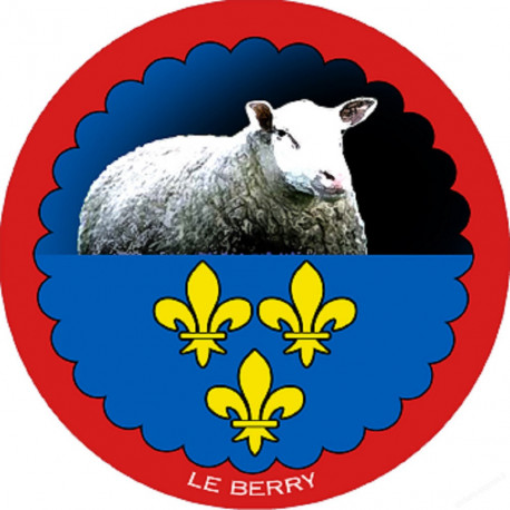 mouton Berrichon - 10 cm - Sticker/autocollant