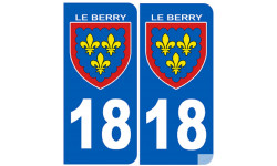 immatriculation Berry 18 (le Cher) - Sticker/autocollant