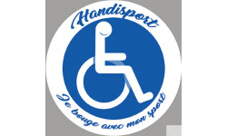 handisport fauteuil roulant - 20cm - Sticker/autocollant