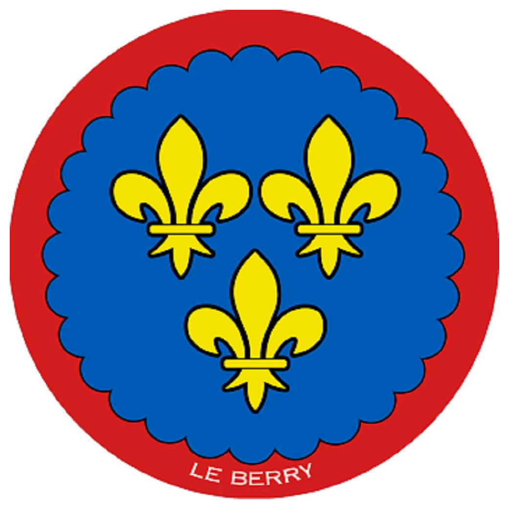 Blason du Berry - 15 cm - Sticker/autocollant