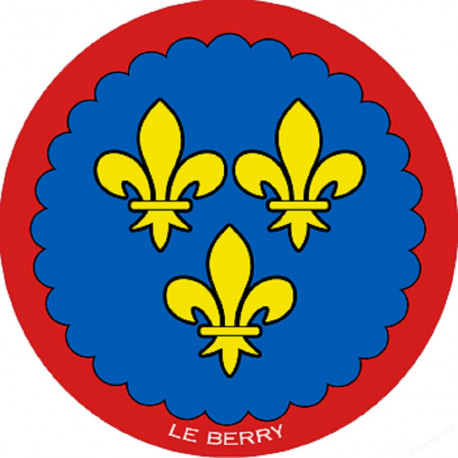Blason du Berry - 15 cm - Sticker/autocollant
