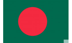 Drapeau Bangladesh (19.5x13 cm) - Sticker/autocollant