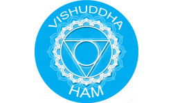 chakra HAM VISHUDDHA - 15cm - Sticker/autocollant
