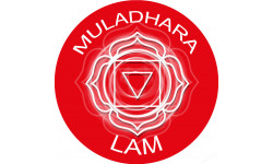 chakra LAM MULADHARA - 10cm - Sticker/autocollant