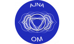 chakra OM AJNA - 5cm - Sticker/autocollant