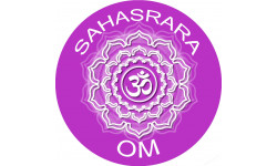 chakra OM SAHASRARA - 5cm - Sticker/autocollant