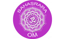 chakra OM SAHASRARA - 10cm - Sticker/autocollant