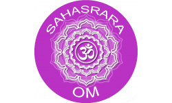 chakra OM SAHASRARA - 10cm - Sticker/autocollant