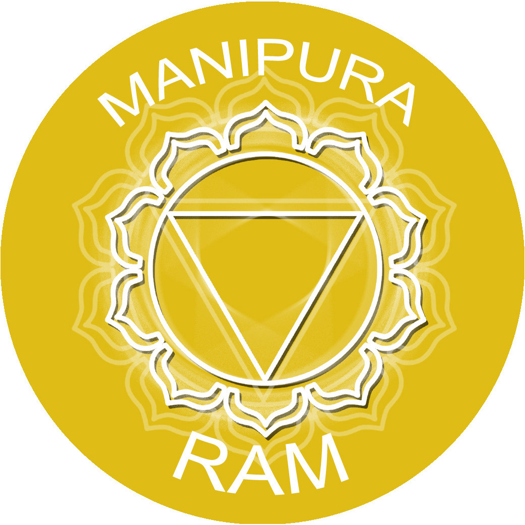 chakra RAM MANIPURA - 5cm - Sticker/autocollant