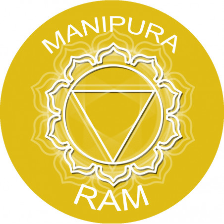 chakra RAM MANIPURA - 5cm - Sticker/autocollant