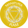chakra RAM MANIPURA - 5cm - Sticker/autocollant