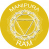 chakra RAM MANIPURA - 5cm - Sticker/autocollant