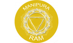 chakra RAM MANIPURA - 15cm - Sticker/autocollant