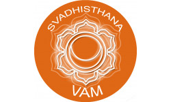 chakra VAM SVADHISTHANA - 5cm - Sticker/autocollant