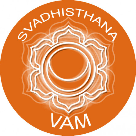 chakra VAM SVADHISTHANA - 15cm - Sticker/autocollant