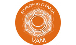 chakra VAM SVADHISTHANA - 20cm - Sticker/autocollant