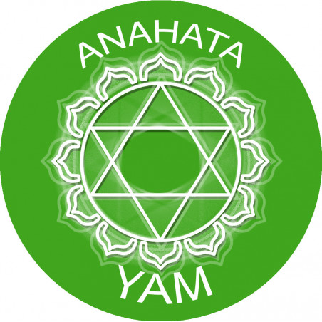 chakra YAM ANAHATA - 5cm - Sticker/autocollant