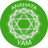 chakra YAM ANAHATA - 5cm - Sticker/autocollant