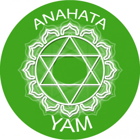 chakra YAM ANAHATA - 15cm - Sticker/autocollant