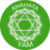 chakra YAM ANAHATA - 15cm - Sticker/autocollant