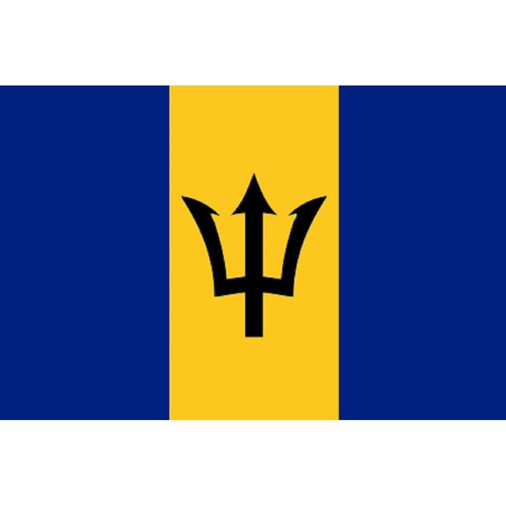 Drapeau Barbade (19.5x13cm) - Sticker/autocollant