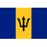 Drapeau Barbade (19.5x13cm) - Sticker/autocollant