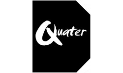 numéro de rue quater - architecte 6x5.6cm - Sticker/autocollant