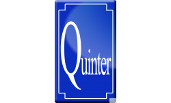 numéro de rue Quinter - classique 10x6cm - Sticker/autocollant