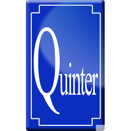 numéro de rue Quinter - classique 10x6cm - Sticker/autocollant