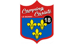Camping cariste bu Berry 18 le Cher - 20x15cm - Sticker/autocollant