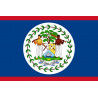 Drapeau Belize (19.5x13cm) - Sticker/autocollant