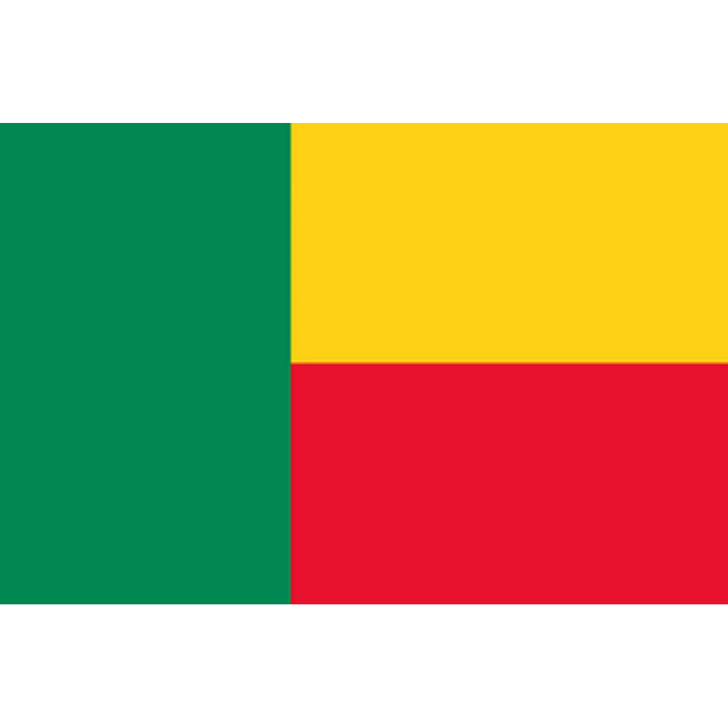 Drapeau Bénin (15x10cm) - Sticker/autocollant