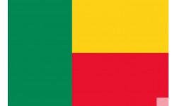 Drapeau Bénin (15x10cm) - Sticker/autocollant